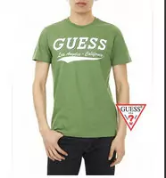 discount t-shirt guess hommes 2013 usa ss0041 vert